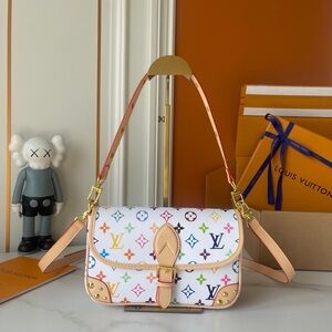 Louis Vuitton White Multicolor Crossbody Bag